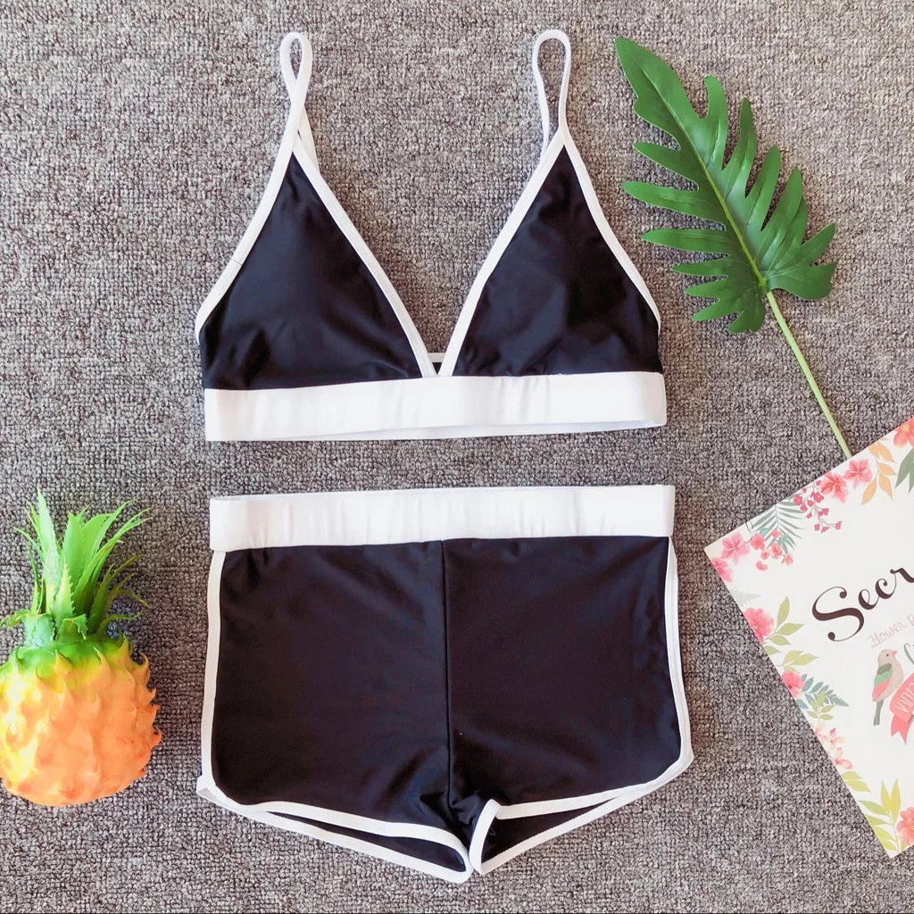 

Sexy Micro Bikini Set 2020 Print Swimsuit Female Bandeau High Cut Swimwear Women Summer Bathers Bathing Suit Brazilian Bikini #W