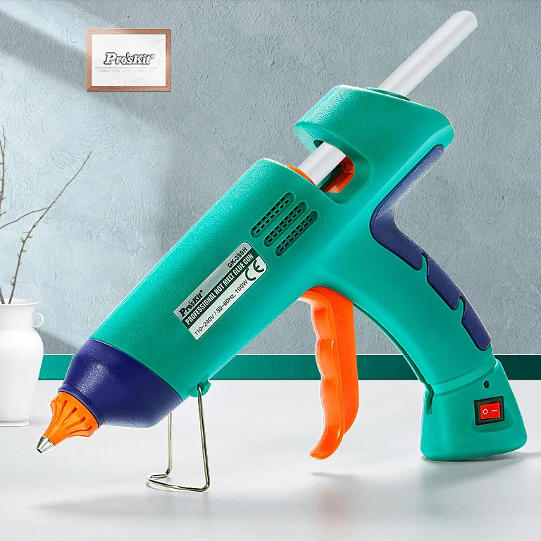 High Quality GK-389H GK-390H Power Tool Professional 80W 100W Hot Melt Glue Gun with 5 pcs Glue Sticks