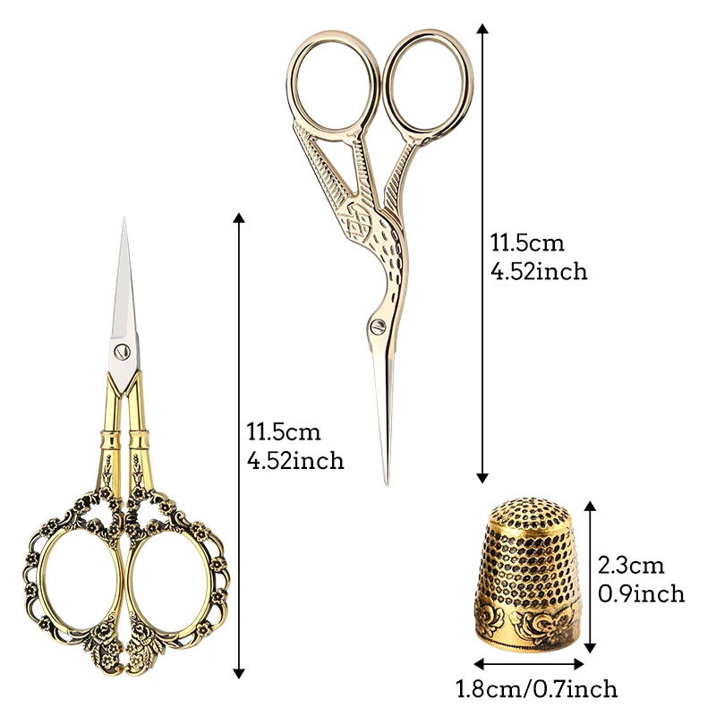 SHWAKK вышитые ножницы из нержавеющей стали острые аксессуары для шитья