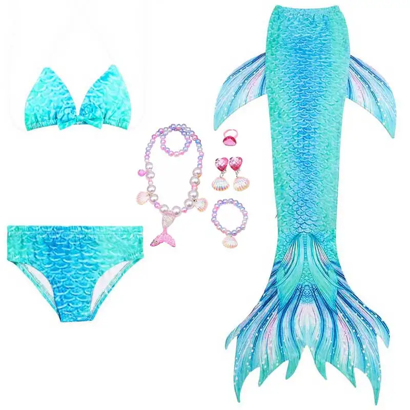 Вечерние костюмы для косплея и плавания девочек маскарадное платье Русалочки с