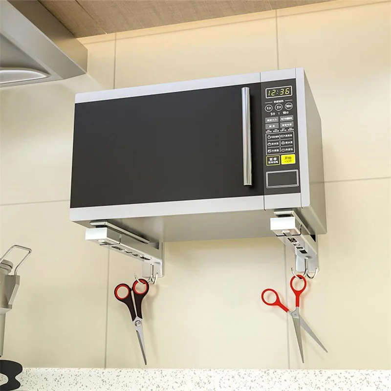 Стеллаж для хранения микроволновой печи из нержавеющей стали 304 настенный