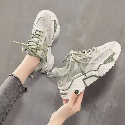 Baotou hole shoes female 2020 summer new heightened daddy thick bottom hollow breathable casual | Обувь