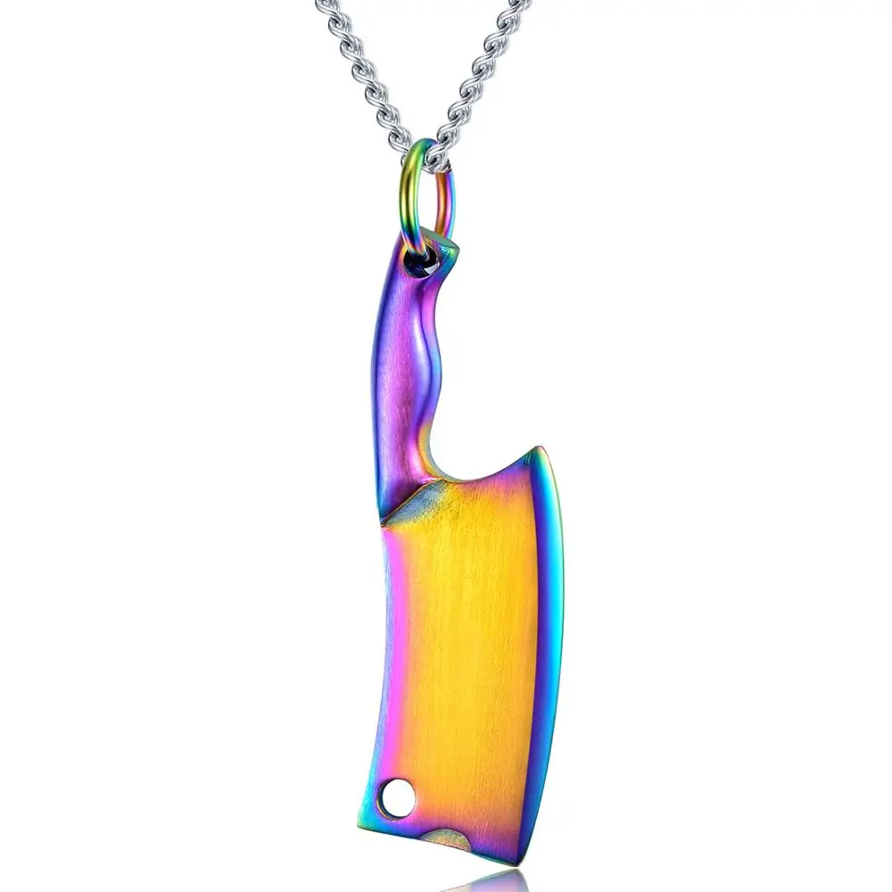 Новый полированный кухонный нож из нержавеющей стали кулон цепочка шеф-повара