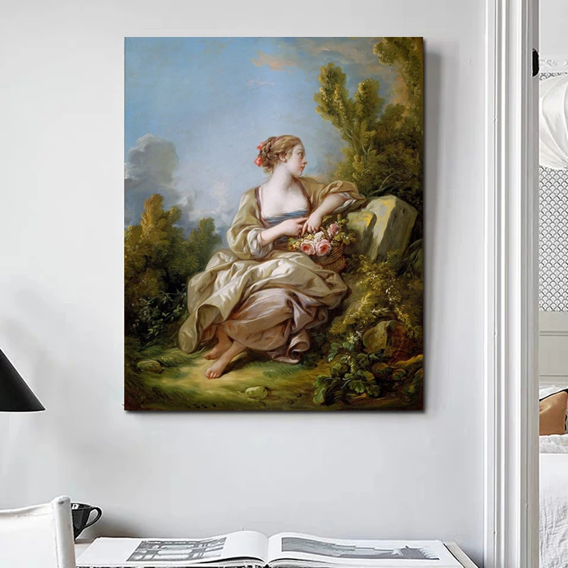 

Картина на холсте с изображением молодого садоводца, Франсуа баусера, декор для гостиной и дома, современные настенные постеры