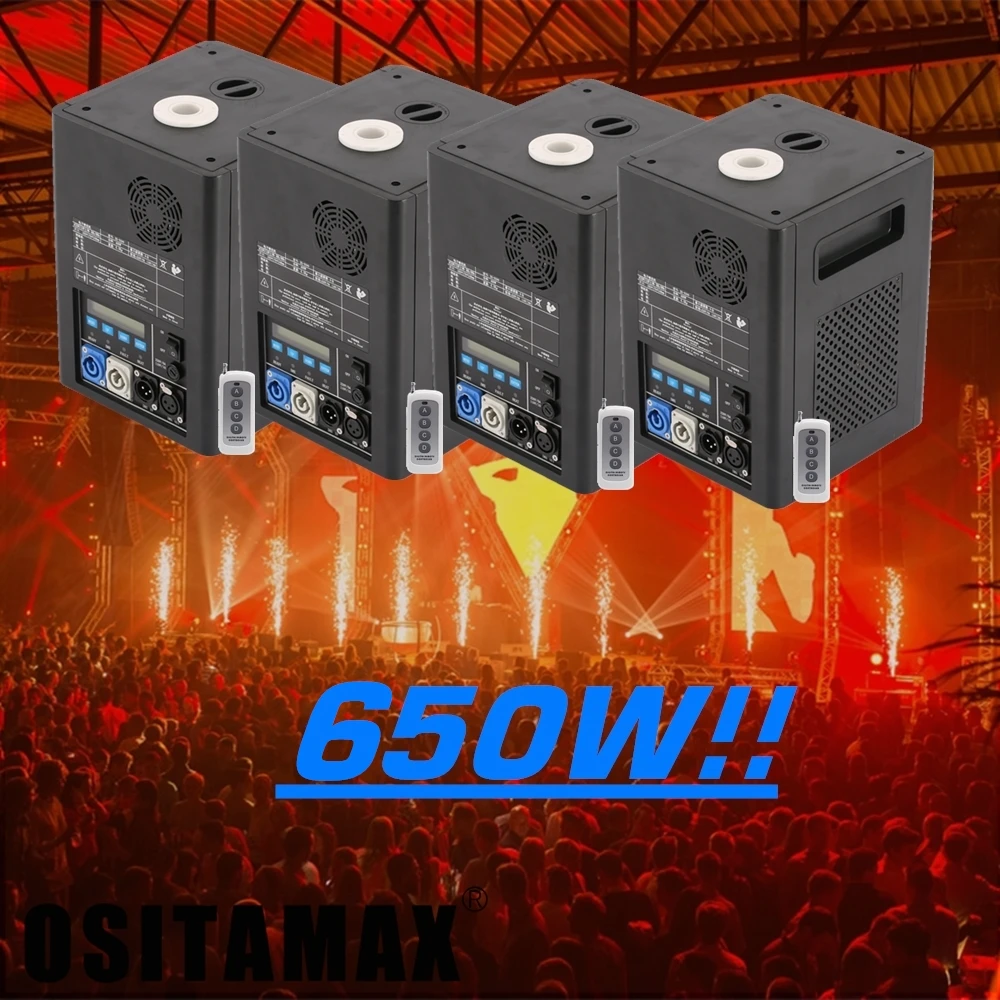 4 шт./лот + 10 пакетов порошковый фейерверк с холодным пламенем 650 Вт высокая подача