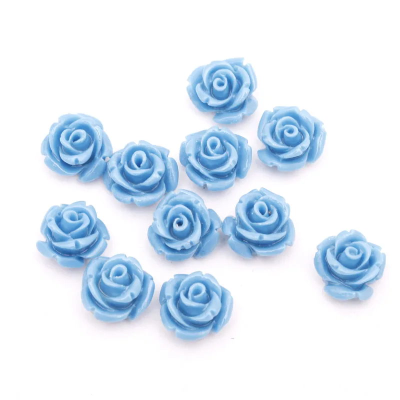 10 pcs /lot Rose Flower Coral Resin Spacer Beads for Jewelry Making 15mm fashion | Украшения и аксессуары
