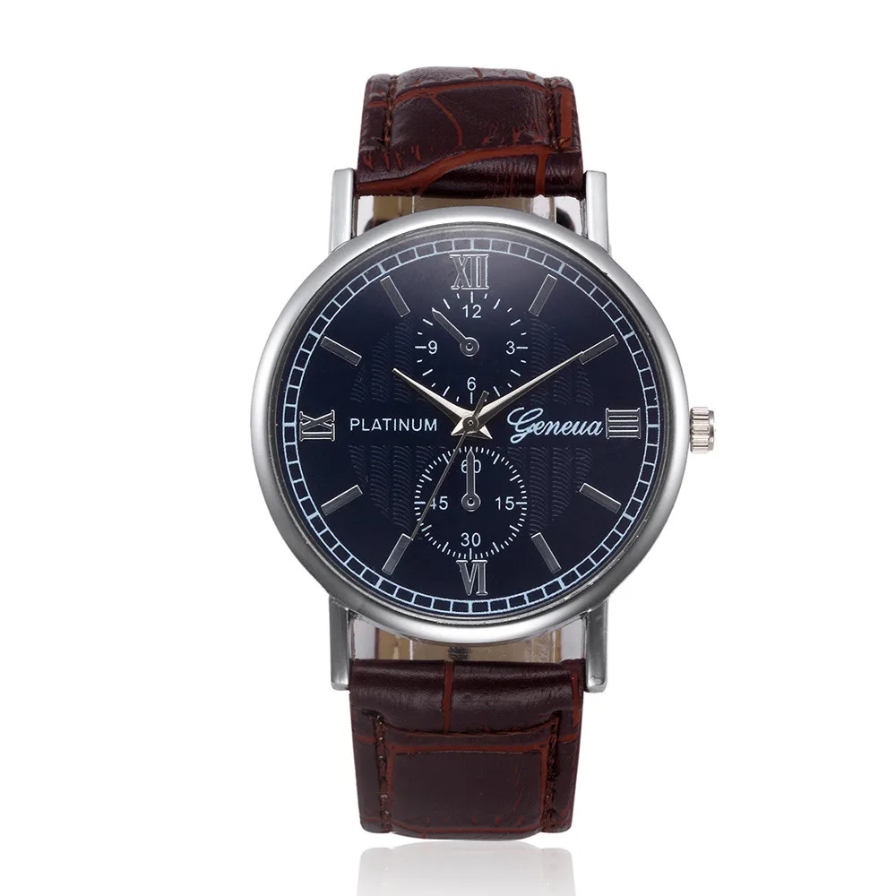 

Luxury Male Clock Retro Design Leather Band Analog Alloy Quartz Wrist Watch Business Mens Wrist Watch Hodinky Relogio Masculino
