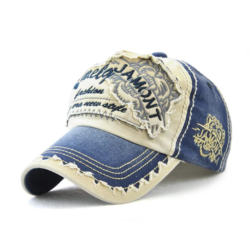 Prowow 19 Tiger Fashion Sunshade Stadium Washable Woman Embroidered Baseball Hat Pure Cotton Man Outdoor Leisure Duck Tongue Cap |