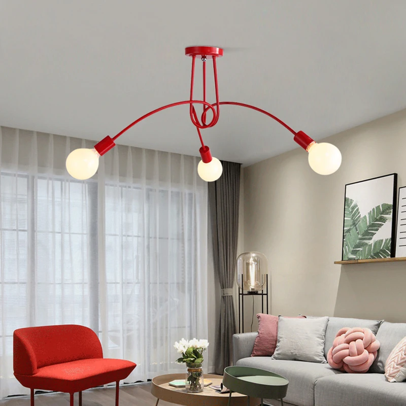 Ретро-люстра художественная для кухни спальни ресторана индустрии американский