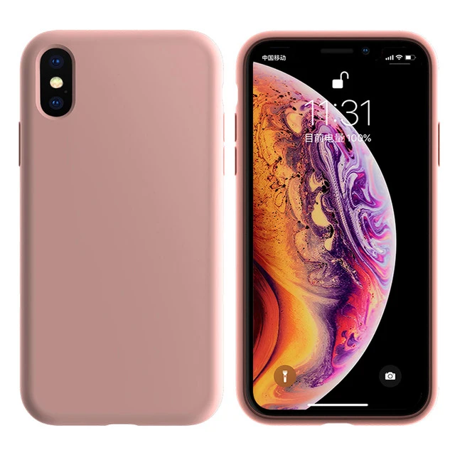 Cherry Pink Силиконовый чехол для iPhone 11 Pro Max 11 Pro, высокое качество, официальный чехол s для iPhone 7 8 Plus X Xr Xs Max - Цвет: Cherry Pink