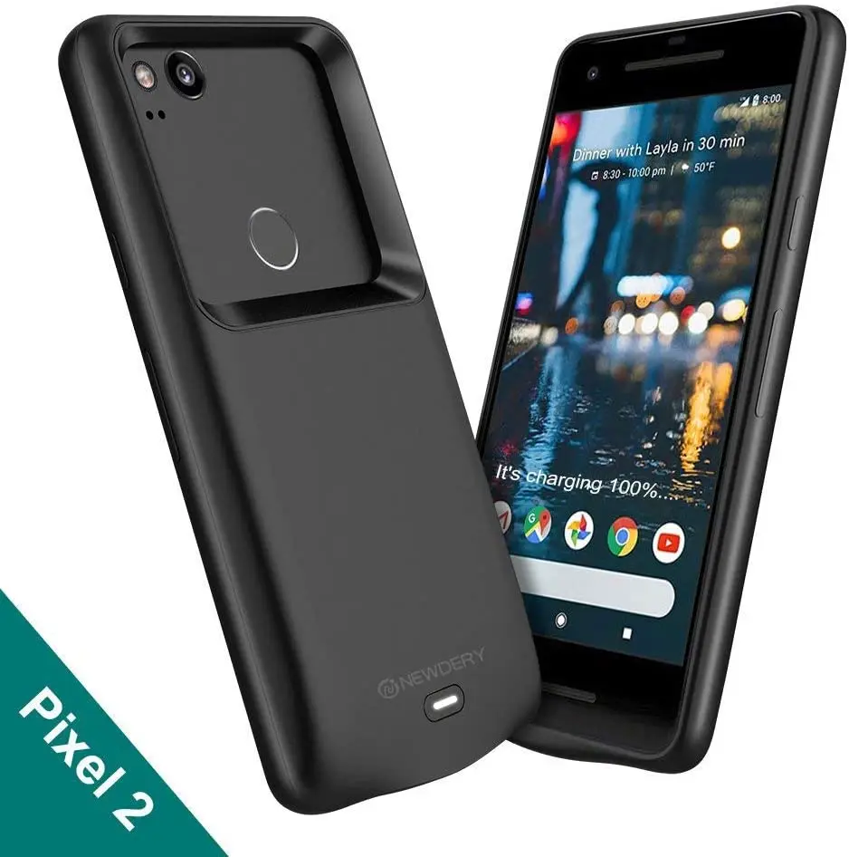 Чехол-накладка для Google Pixel 2/ 2XL тонкий черный