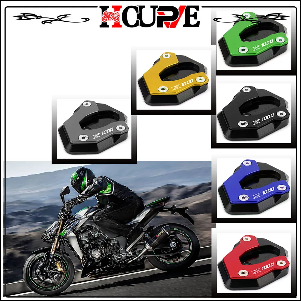 

For KAWASAKI Z1000 Z 1000 2010-2018 Motorcycle CNC Kickstand Sidestand Stand Extension Enlarger Pad