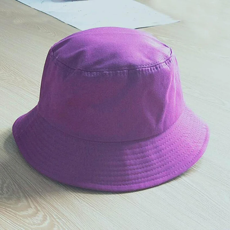 Карамельный цвет рыбацкая Кепка унисекс летние складные Панамы 1 шт. для женщин