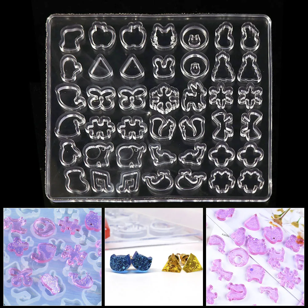 Cartoon Animal Pendant Necklace Earrings Beads Casting Crystal Molds Silicone Resin Liquid Mold DIY Jewelry Making Craft Tool | Украшения и