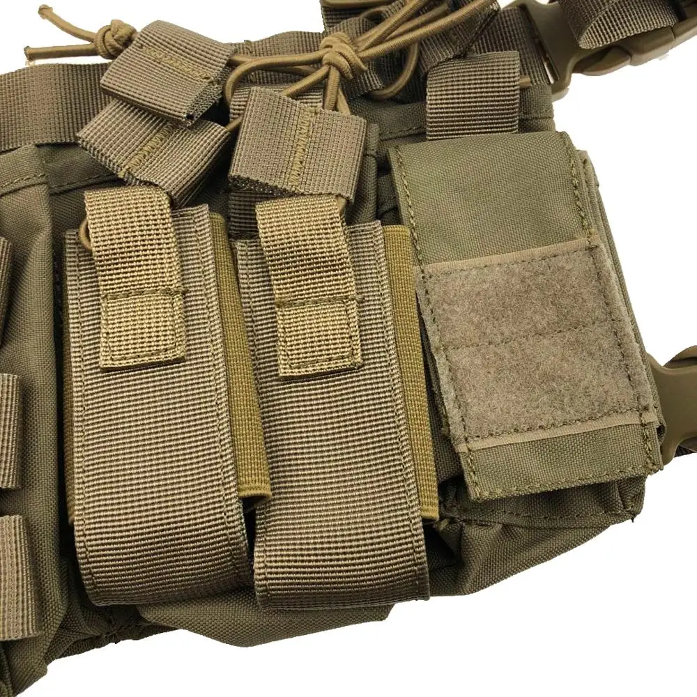 Multicam тактические боеприпасы грудь Установка съемный пропускающая воздух для