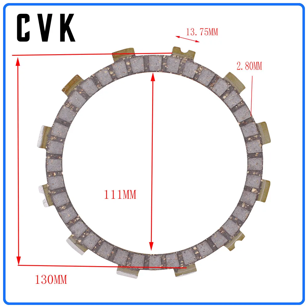 CVK 1 комплект 10 шт. фрикционные диски сцепления аксессуары для двигателя KAWASAKI KLX1000