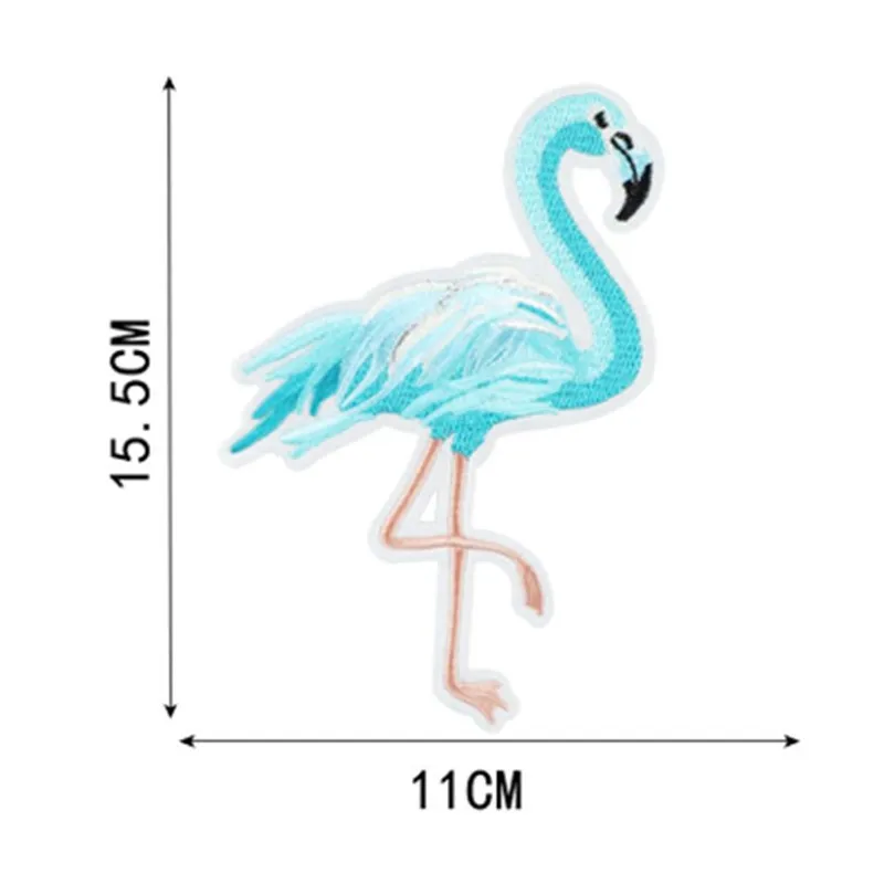 1 шт. Фламинго вышивка ткань одежда аксессуары кружева небольшой свежий значок Diy