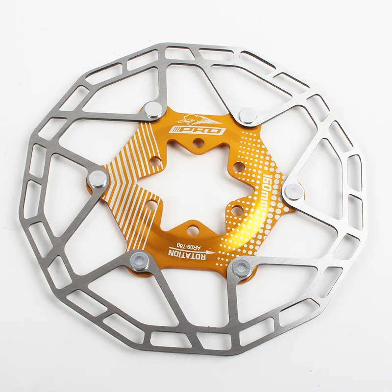 

MTB Disc Brake Rotor 160mm Road Bike Mountain Bike Floating Zipper Floating Disc Brake Rotor Pad Ultra Light with Screws