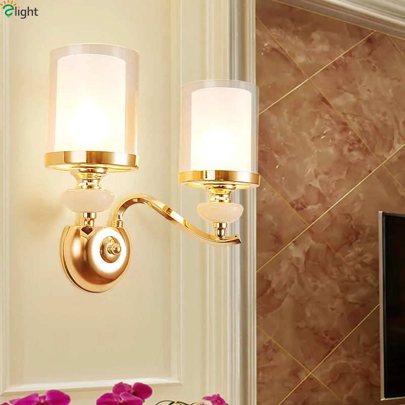 Современные золотистые металлические светодиодные люстры подвесные