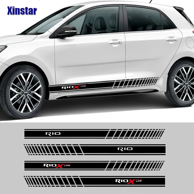 

2 шт., наклейки на корпус автомобиля Kia Rioxline