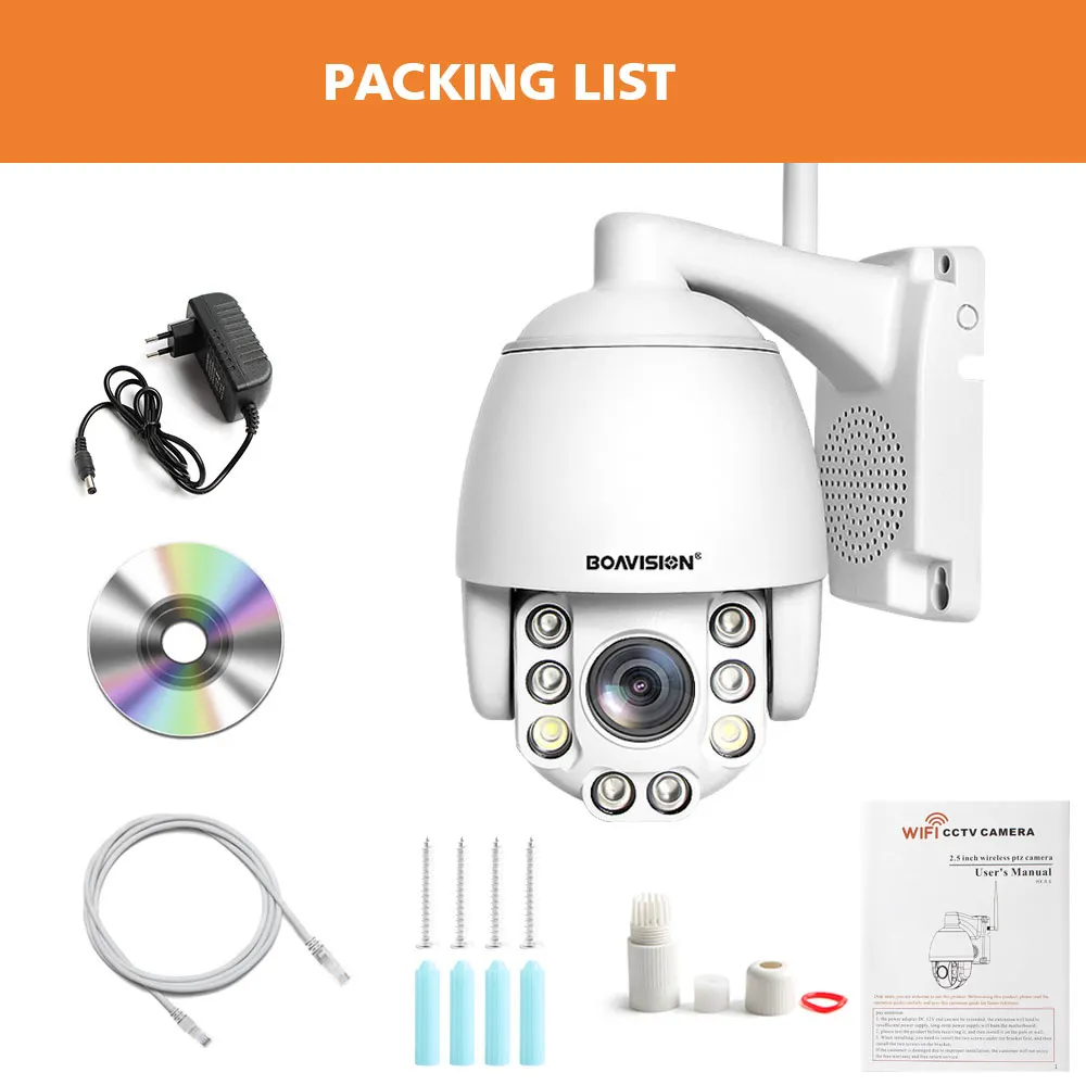 Wifi PTZ IP камера 1080P 3MP 5MP Super HD 5X Zoom двухсторонняя аудио Беспроводная PTZ камера наружная 60 м ИК Видео домашняя камера безопасности P2P