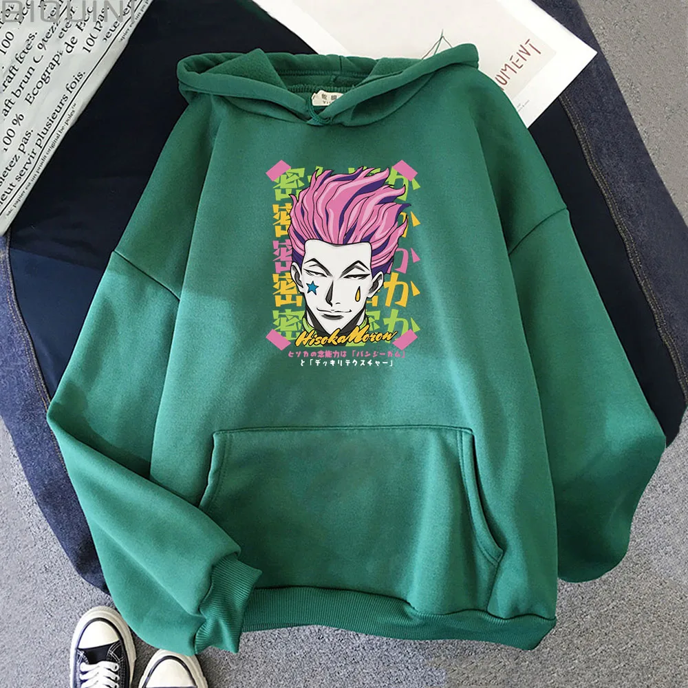 Толстовка Hisoka женская с принтом аниме HUNTER X Hunter Повседневная Уличная одежда в