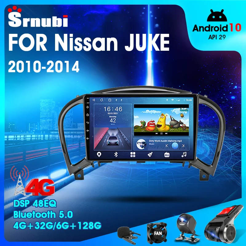 

Android 10.0 2 Din Car Stereo audio Radio for Nissan Juke YF15 2010-2014 Multimedia Video Touch Screen Player Speaker MP5 DVD JP