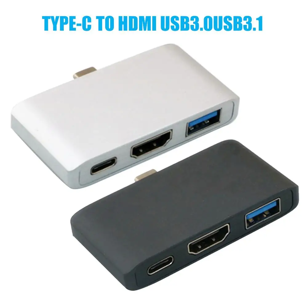 Портативный металлический Переходник USB Type C на HDMI для MacBook/Huawei/Samsung|Комплекты