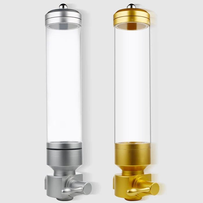 

Aluminium alloy & acrylic 1800g coffee bean dispenser coffee bean container stand coffee bean canister suspension sealed jar