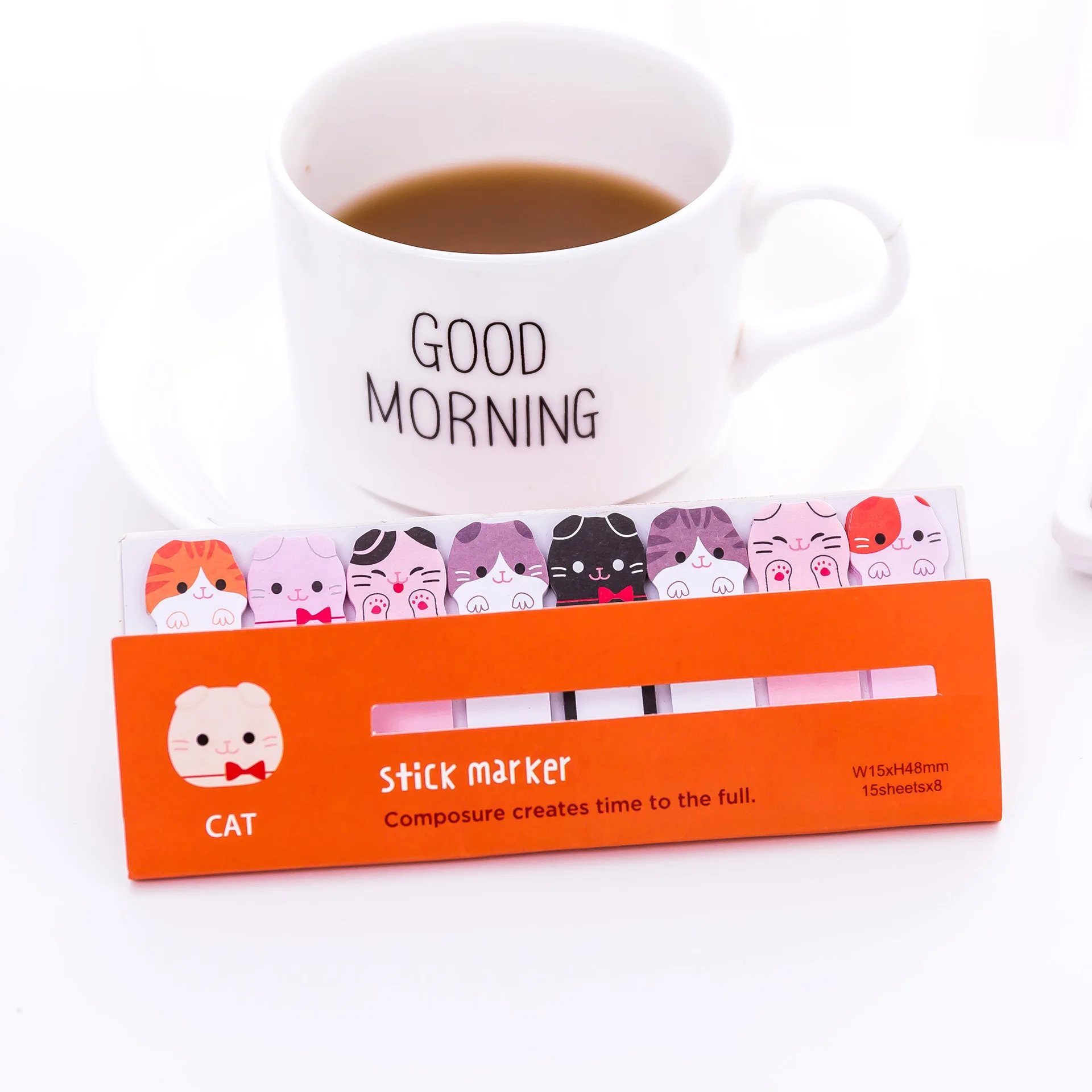 Kawaii блокнот для записей закладки планировщик размещенных заметок креативные