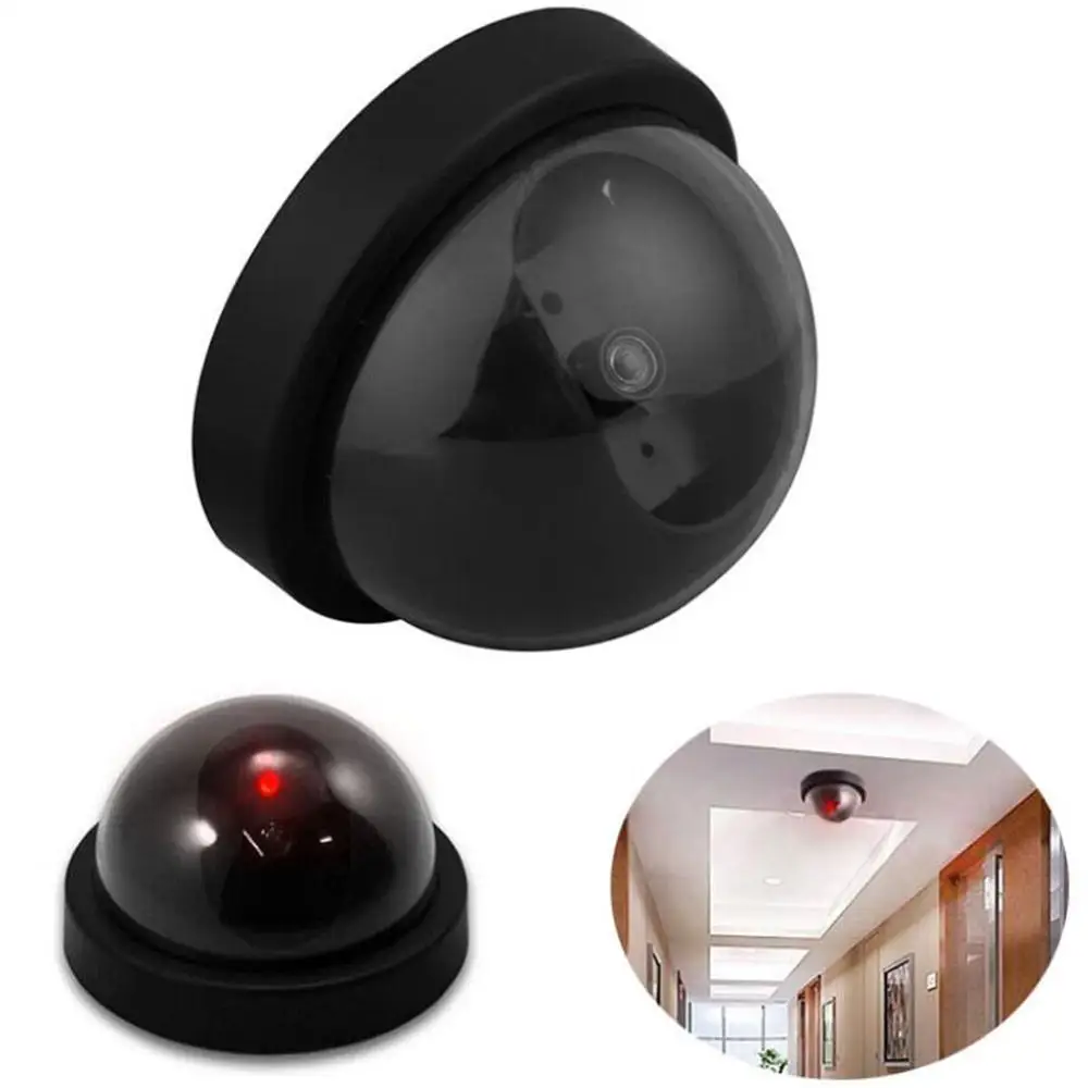 Home Security Fake Camera Wireless Simulated Video Surveillance indoor/outdoor Dummy Dome With Flashing Red Led Light | Безопасность и