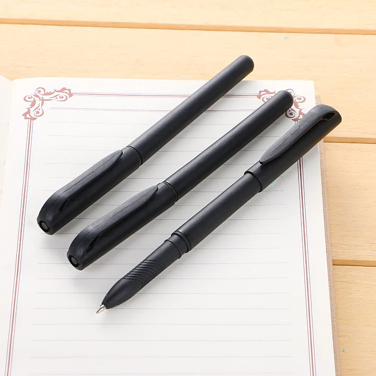 3 шт. Простая Офисная Черная гелевая ручка 0 5 мм канцелярские товары корейские