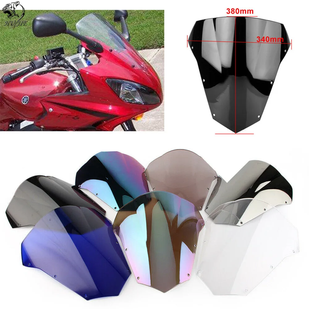 Лобовое стекло для Yamaha FAZER FZ6 Fazer S2 2003 2004 2005 2006 2007 2008 03 04 05 06 07 FZ 6 S S|Козырьки от ветра
