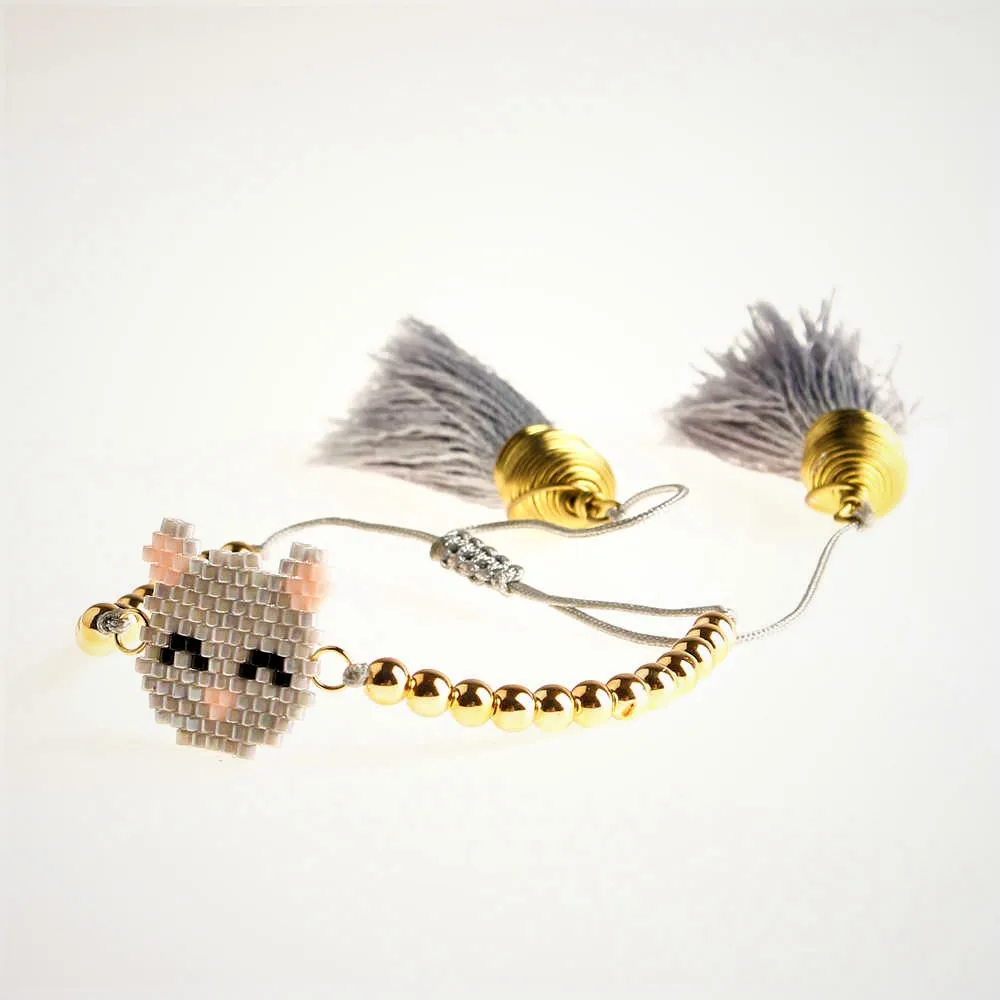 SHINUSBOHO женский милый браслет кошка Ручной работы Бусины Миюки Ювелирные изделия