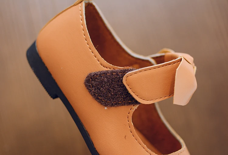 Новинка Весна 2018 корейские детские кожаные туфли принцессы для девочек