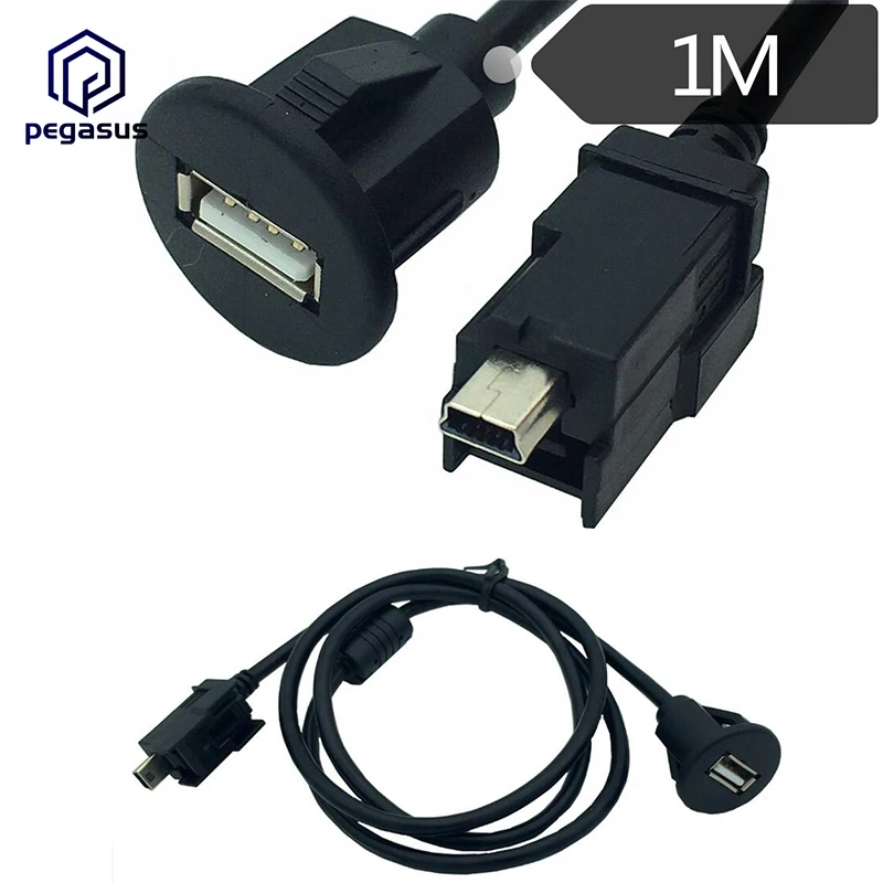 

Car Multimedia LVDS Connector USB 2.0 A Female to Mini 5Pin Lead With Mounting Bracket MOLEX 49616-001