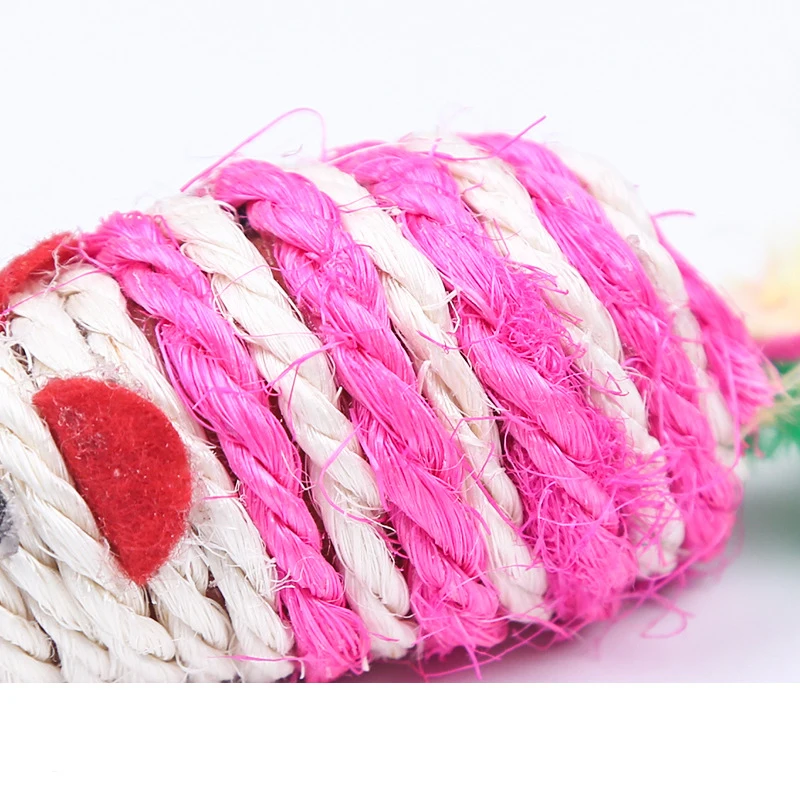 

Feather, Mouse, Cat, Toy, Bite Sisal, Mouse, Colored Feather Tail Sisal Cat Grab Board Cat Toys Interactive Pet Toys