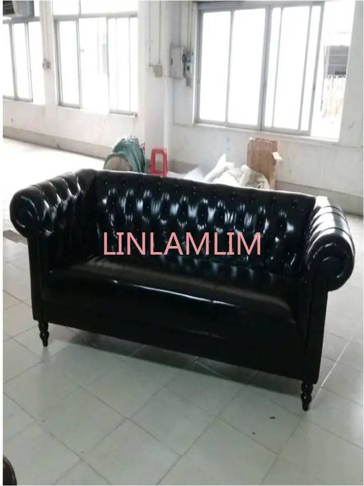 

High quality cow top graded real genuine leather sofa/living room sofa furniture American style love seat 2 seater postmodern