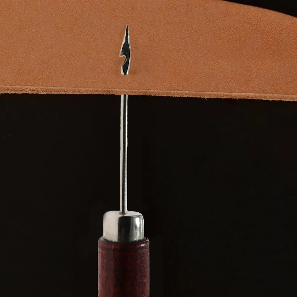 Деревянная ручка для кожи барабан вязания крючком крючок с иголками французская