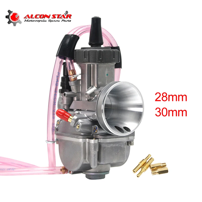 Alconstar 28 мм 30 Keihin PWK карбюратор для мотоцикла Carb с струей 4T двигателя мотокросса дит