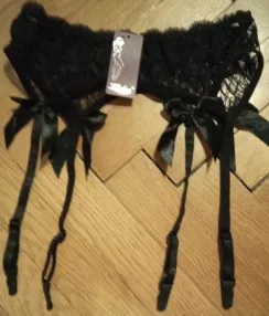 

1Pcs Girls Sexy Bow Sheer Lace Thigh-Highs Stockings & Garter Belt Accessories (Not Come with underwear stockings)