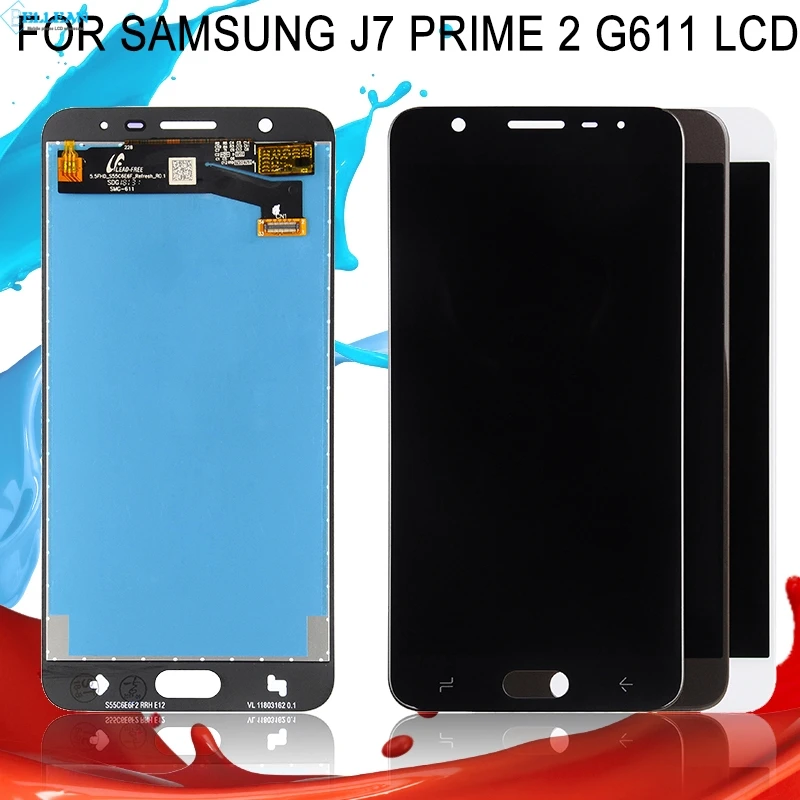 Catteny 1 шт. 2018 J7 Prime 2 Lcd с кодирующий преобразователь сенсорного экрана в сборе для