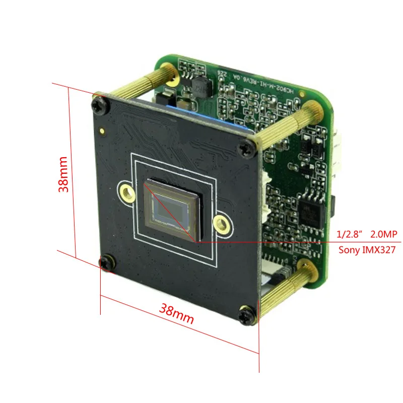 HISILICON 1080P SONY 1/2.8 &quotIMX327 + 3516AV200 2MP ультранизкое освещение HD сетевой модуль камеры |