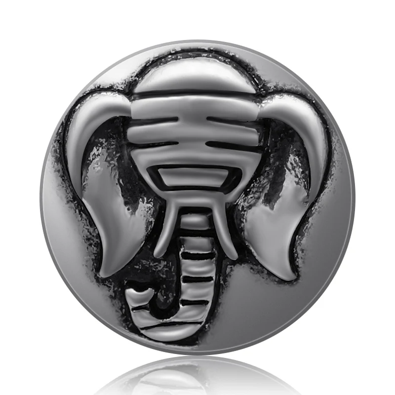 Круглые пуговицы 18 мм в виде слона птицы Льва черепа крыльев простом стиле