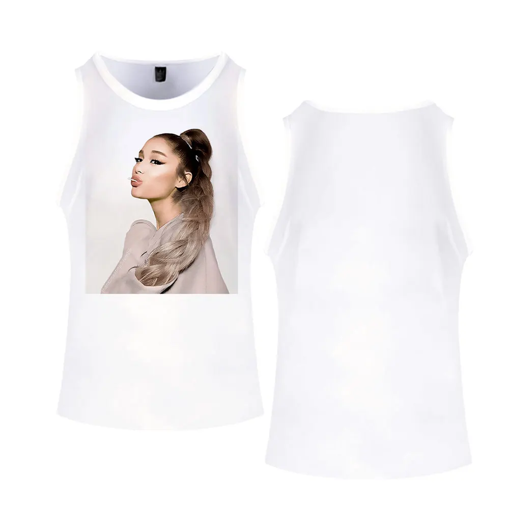 

Ariana Grande Vest Women Fashion 3D Print Tops Cool And Breathable Sports Vest Summer Top Loose Casual Fitness Tee Shirt