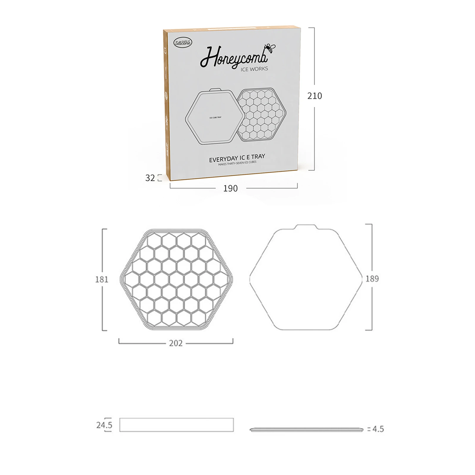 

Kitchen Accessories Ice Tray Mold Dishwasher Washable DIY Silicone Mould Juice Chocolate Bakeware Tools