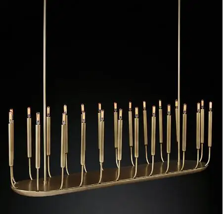 Американская ретро гостиная Холл гостевая комната Ресторан Круглая Длинная