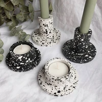 straight candle stick holder silicone mould jesmonite mould concrete candle holder mold plaster tall candlestick mold