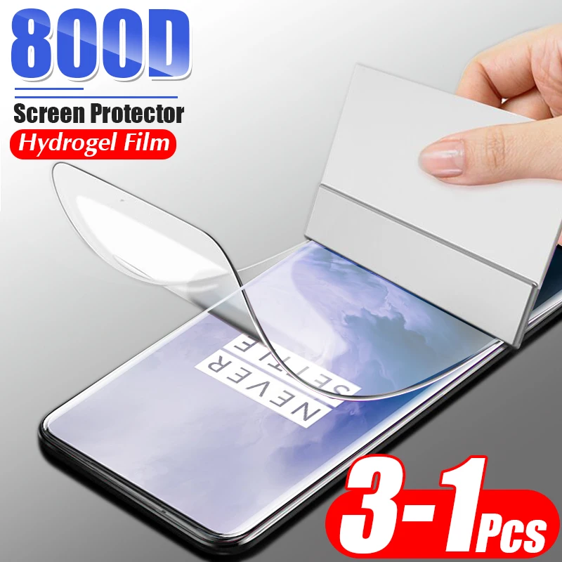 Мягкая Гидрогелевая пленка 800D для Oneplus 7 Pro 7T 6 6T 5 5T защитная на весь экран 8 Lite не