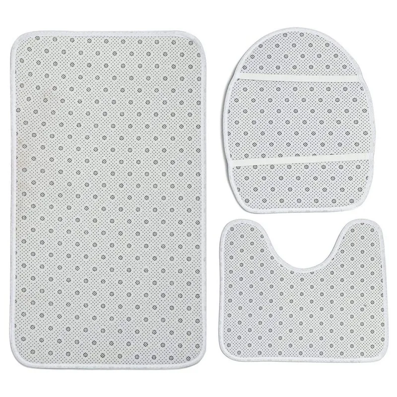 

3PCS/Set Non-slip Bathroom Area Rugs Mats Washable Bath Rug Floor Mat Carpet Home Decorations